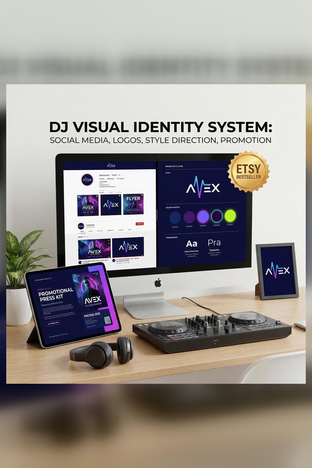 DJ Visual Identity System 2026 – Produktbild