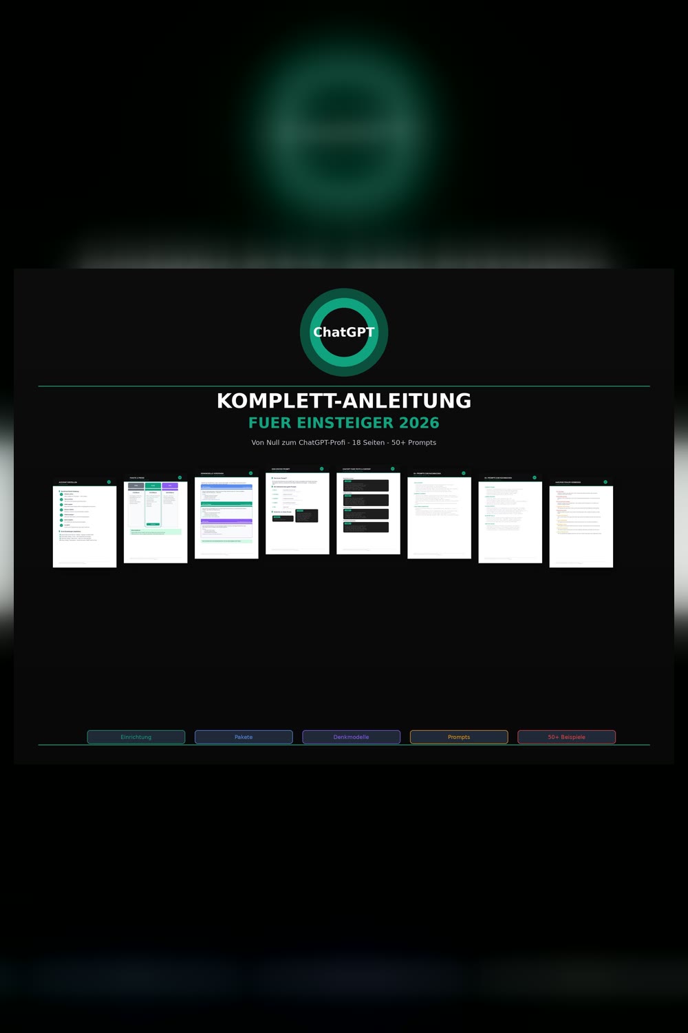 ChatGPT Anleitung Deutsch 2026 – Produktbild