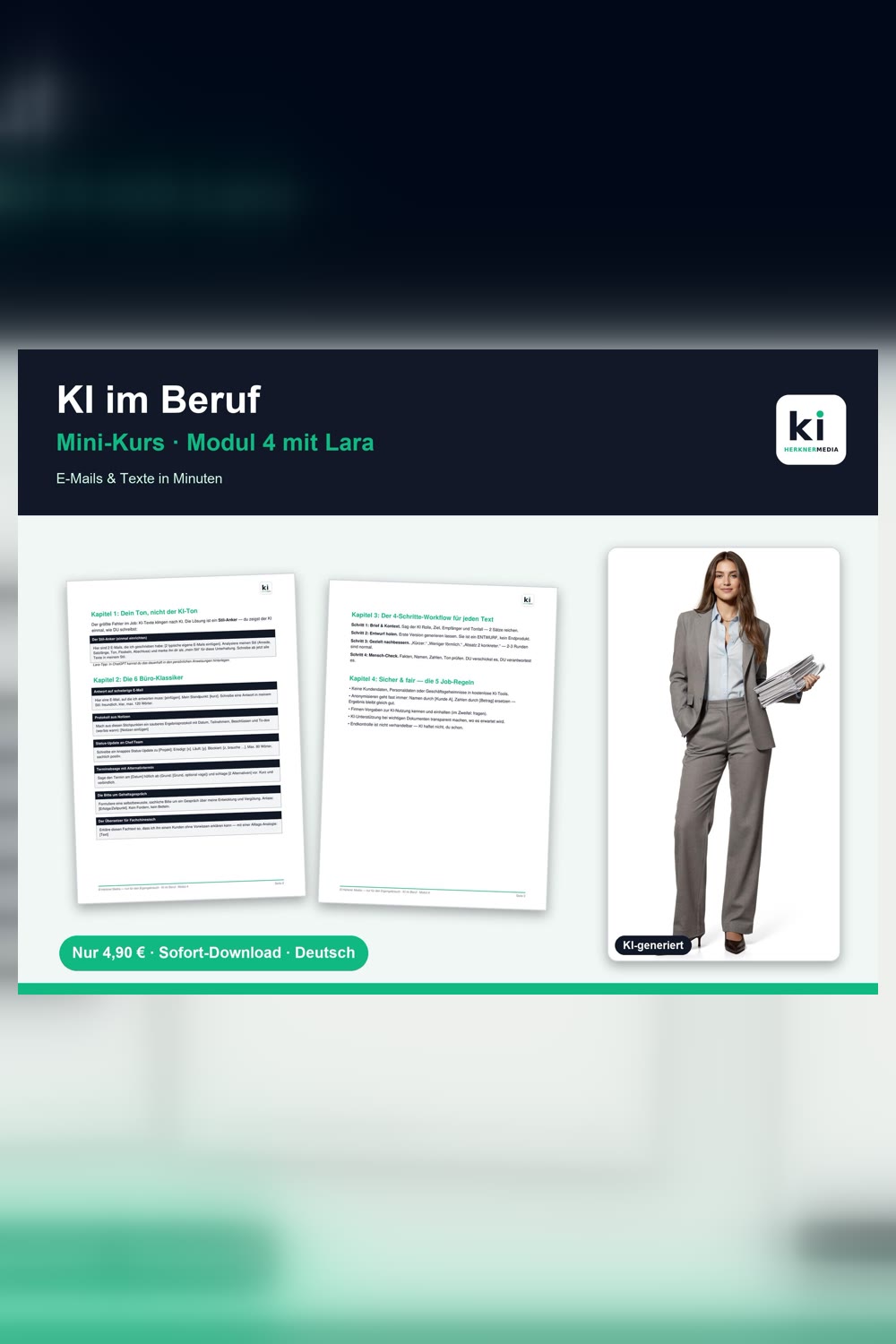 KI im Beruf nutzen – Mini-Kurs – Produktbild