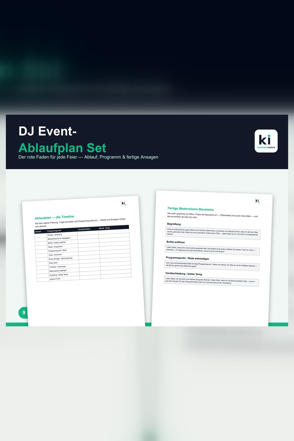 Party Planer – Ablaufplan für jede Feier – Produktbild