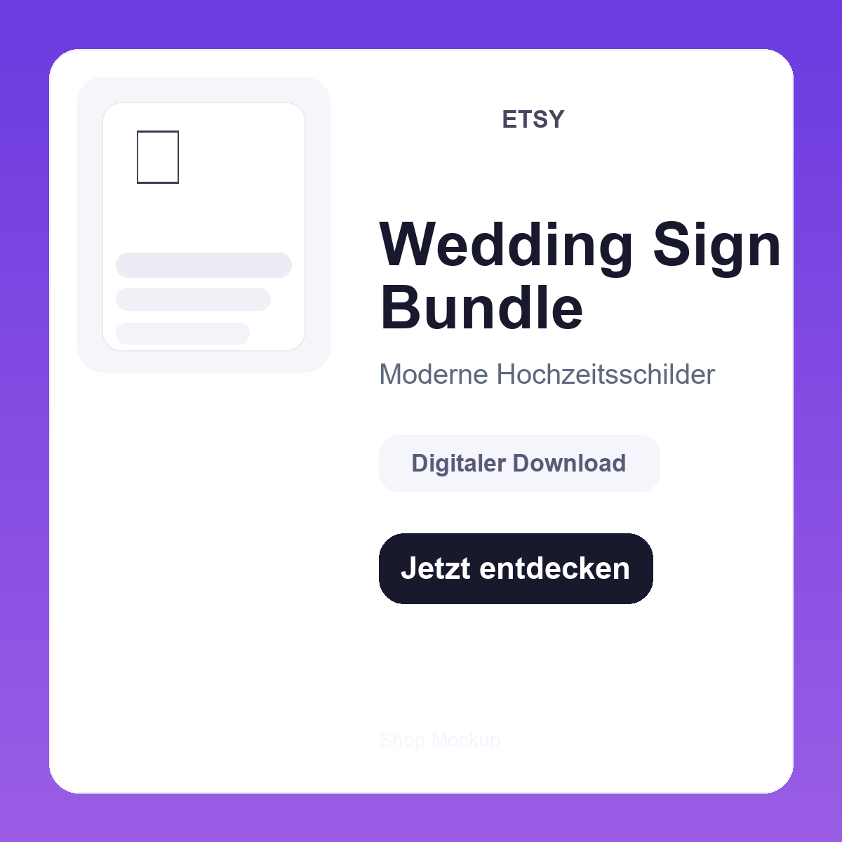 Mockup Wedding Sign Bundle