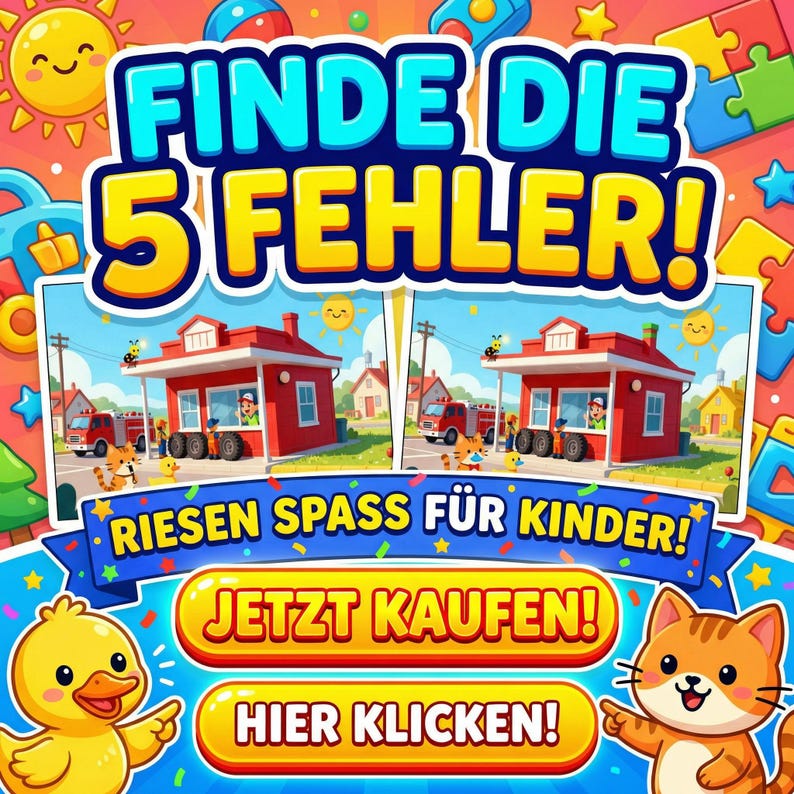 Suchbilder – Finde den Unterschied